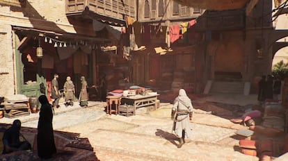 Recreation of the streets of 9th century Baghdad in 'Assassin's Creed: Mirage'.