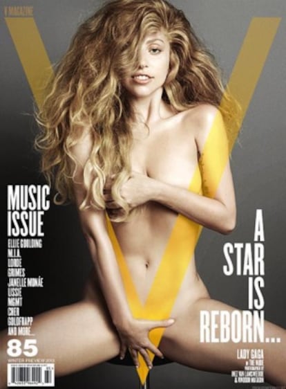 Lada Gaga al desnudo en la portada de la revista