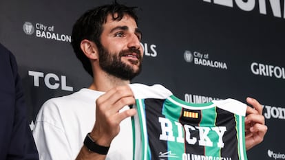 Ricky Rubio, presentado este martes como jugador del Joventut Badalona.