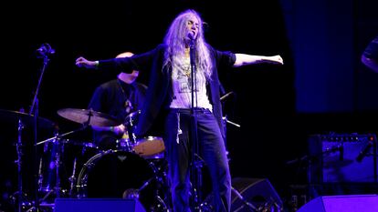 La cantante estadounidense Patti Smith, durante su actuación en el festival Les Nits de Barcelona.