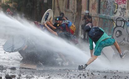 Protesta en Chile contra el Gobierno, el miércoles pasado.