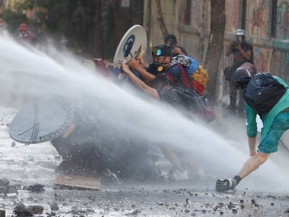 Protesta en Chile contra el Gobierno, el miércoles pasado.