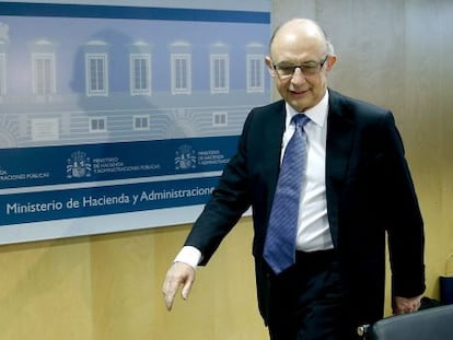 El ministro de Hacienda, Crist&oacute;bal Montoro.