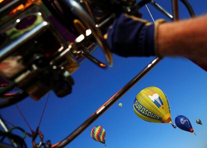 Festival de globos aerostáticos en la localidad italiana de Todi.