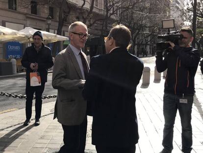 El ministro de Cultura José Guirao, en su visita a València. 