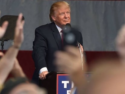Donald Trump en un mitin en Henderson, Nevada, el 5 de octubre.