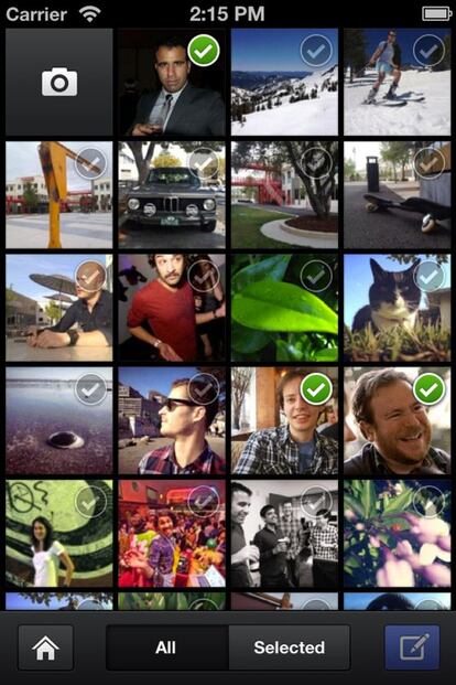 La aplicación Facebook Camera App.