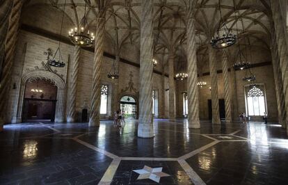 Sala de Contrataci&oacute;n de la Lonja de la Seda de Valencia.