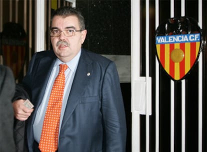 Juan Soler, en la sede del Valencia.