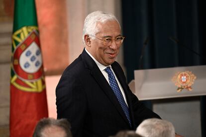 Antonio Costa, el pasado 2 de abril, durante la ceremonia de constitución del nuevo gobierno en el Palacio Naciona de Ajuda, Lisboa. 