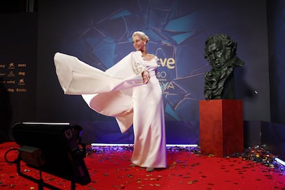 Belén Rueda, con un vestido de Valenzuela Atelier.