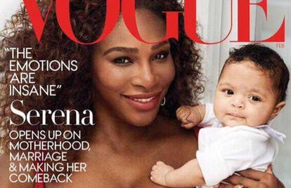 Serena Williams y su hija protagonizan la portada de febrero de la edici&oacute;n estadounidense de &#039;Vogue&#039;.
 