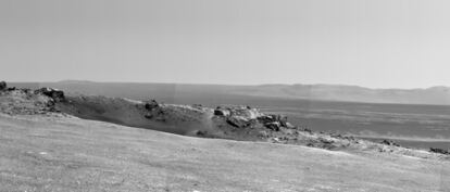 Lugar del borde del cráter Endeavour, en Marte,  al que ha llegado el robot <i>Opportunity y bautizado Spirit en recuerdo del vehículo gemelo, que ya ha dejado de funcionar.</i>