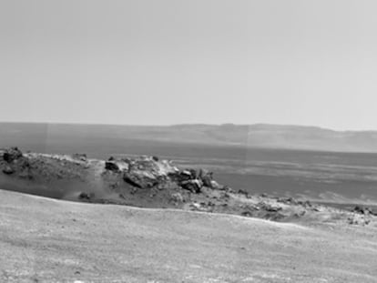 Lugar del borde del cráter Endeavour, en Marte,  al que ha llegado el robot <i>Opportunity y bautizado Spirit en recuerdo del vehículo gemelo, que ya ha dejado de funcionar.</i>