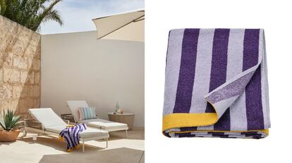 Las mejores toallas de Ikea también sirven para la piscina. IKEA.