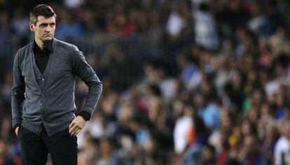 Tito Vilanova, el pasado sábado, durante el partido entre el Barcelona y el Granada.