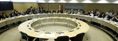 Reunión del ministro Montoro con los consejeros de Hacienda.