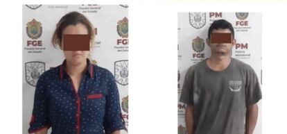 La Fiscalía General de Veracruz informó que detuvieron a Gonzalo “N” y Verónica “N” como presuntos responsables.