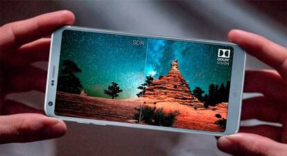 El LG G6 es uno de los móviles compatibles con HDR y Dolby Vision