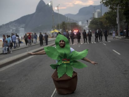 Marcha da maconha no Rio.