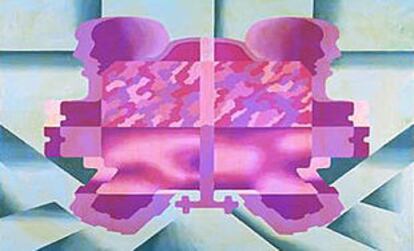 Una obra de Luis Gordillo exhibida en la exposición <b></b><i>Que trata de España.</i>