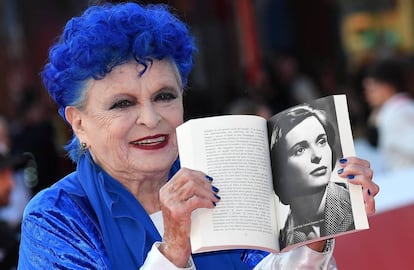 Lucía Bosé durante la presentación de su biografía en Roma este miércoles.