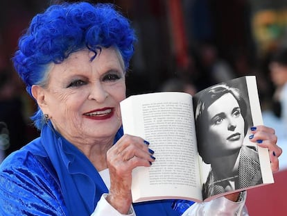 Lucía Bosé durante la presentación de su biografía en Roma este miércoles.