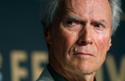 El cineasta Clint Eastwood, en una rueda de prensa en el festival de Cannes.