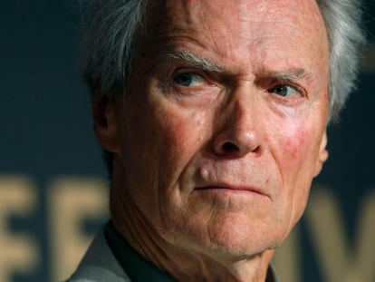 El cineasta Clint Eastwood, en una rueda de prensa en el festival de Cannes.