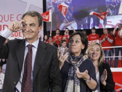 El presidente en el mitin de Santander.