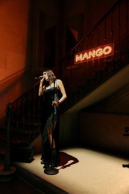Judeline en el evento de Mango.