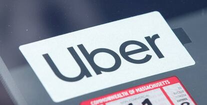 Imagen de archivo del logo de Uber.
