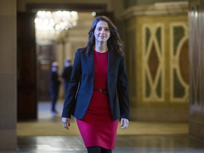 La líder de Ciutadans, Inés Arrimadas, aquest dimarts al Parlament.