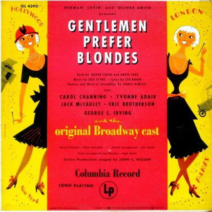 Portada del disco 'Gentlemen prefer blondes'.