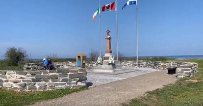 Memorial en recuerdo del naufragio.