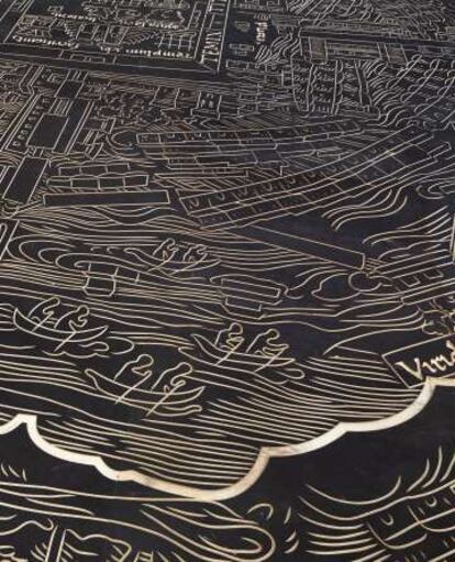 Nuremberg Map of Tenochtitlan (2013), de Mariana Castillo Deball.