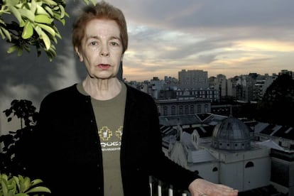 La escritora argentina Hebe Uhart en Buenos Aires.
