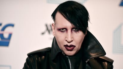 Marilyn Manson, en un concierto benéfico en diciembre de 2019 en Los Ángeles, California.