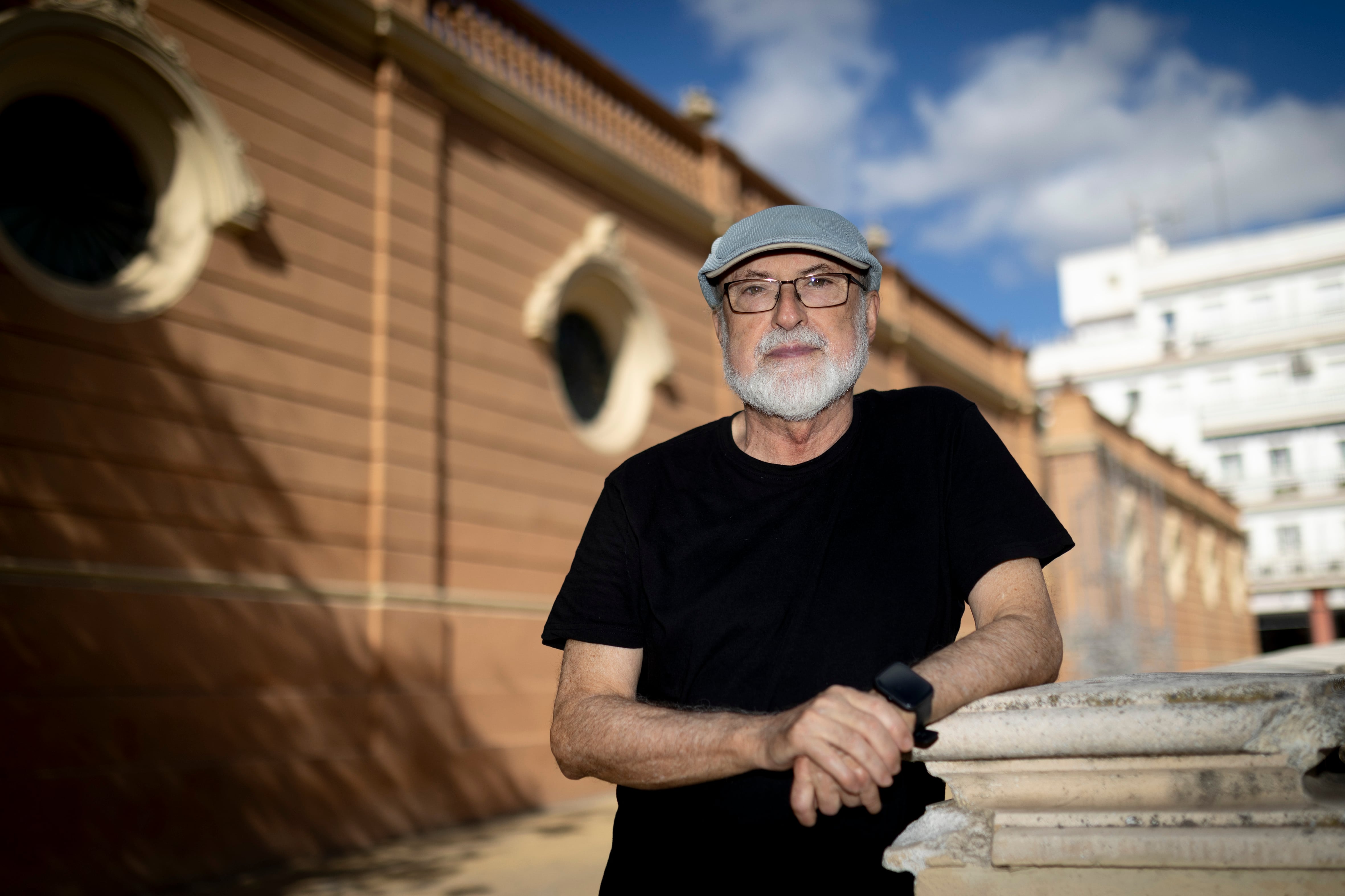 Sebastián Martín, portavoz de Marea Blanca en Andalucía, este jueves en Sevilla.
