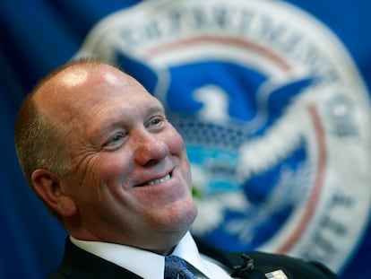 El exdirector del ICE, Thomas Homan, en East Point (Georgia), en una fotografía de archivo.