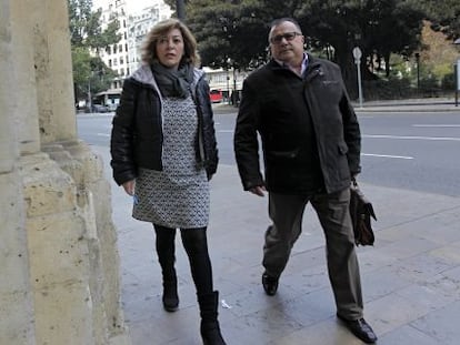 La exdirectora general de Promoci&oacute;n Institucional de la Generalitat Valenciana Dora Ibars a su llegada al TSJCV.
