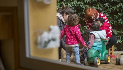 Interior de una escuela infantil de  Barcelona. 