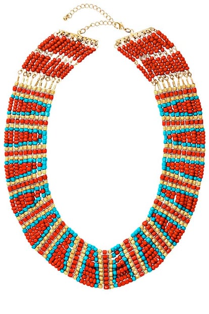 Collar de abalorios muticolores, de H&M (29,95 euros).