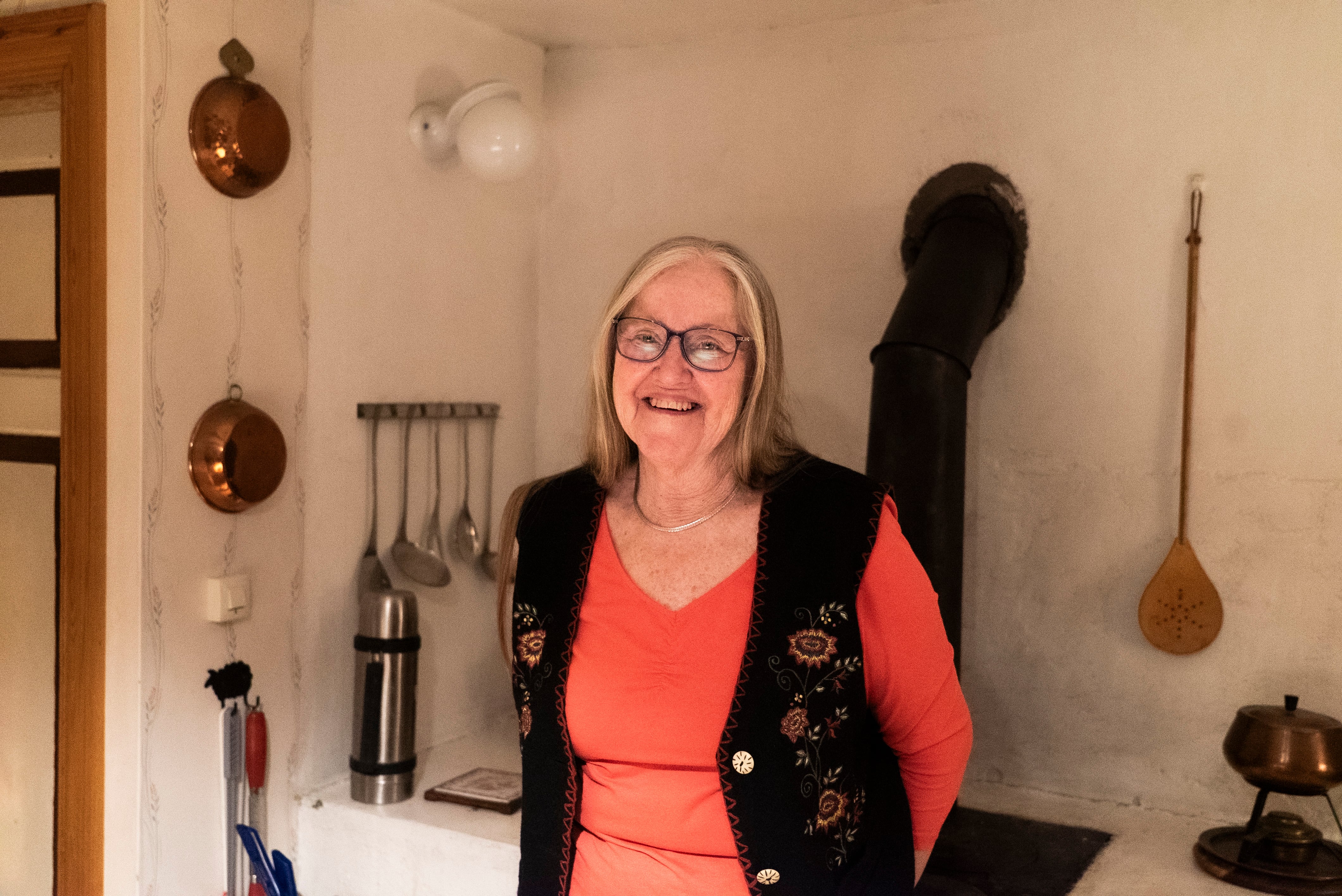 Ingegerd Gabrielsson, en su casa de Dalhem, en el centro de la isla sueca de Gotland, el miércoles.