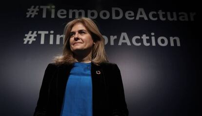 Paloma Escudero, antes de su intervención en la COP25, en Madrid.