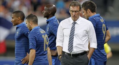 Blanc, en su etapa como entrenador de Francia.