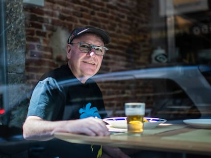 Rafael García Santos, en el restaurante La Falda de Madrid, el 22 de septiembre.