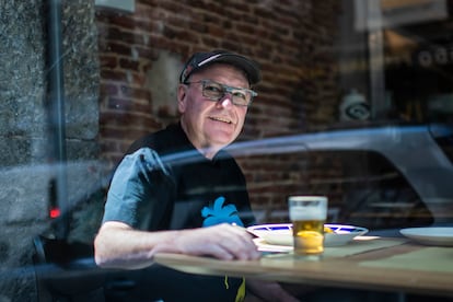 Rafael García Santos, en el restaurante La Falda de Madrid, el 22 de septiembre.