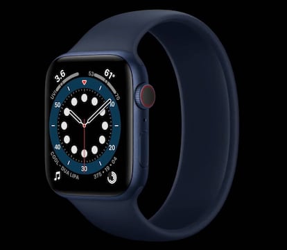 Apple Watch Series 6 con las nuevas correas infinitas.