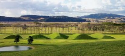 La granja Gibbs, un jardín escultórico al norte de Auckland (Nueva Zelanda).